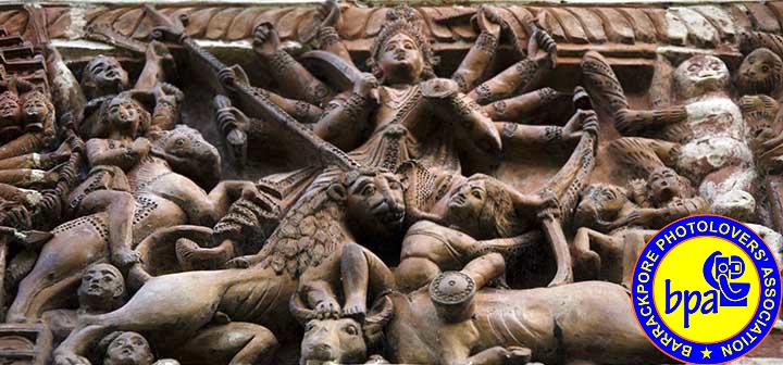 17 terracota Durga on Pratapeswar Temple  Kalna