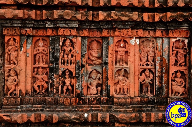 Temple culture / Charbangla terracotta temple, azimganj.
